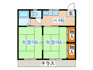 コ－ポラス太陽の物件間取画像